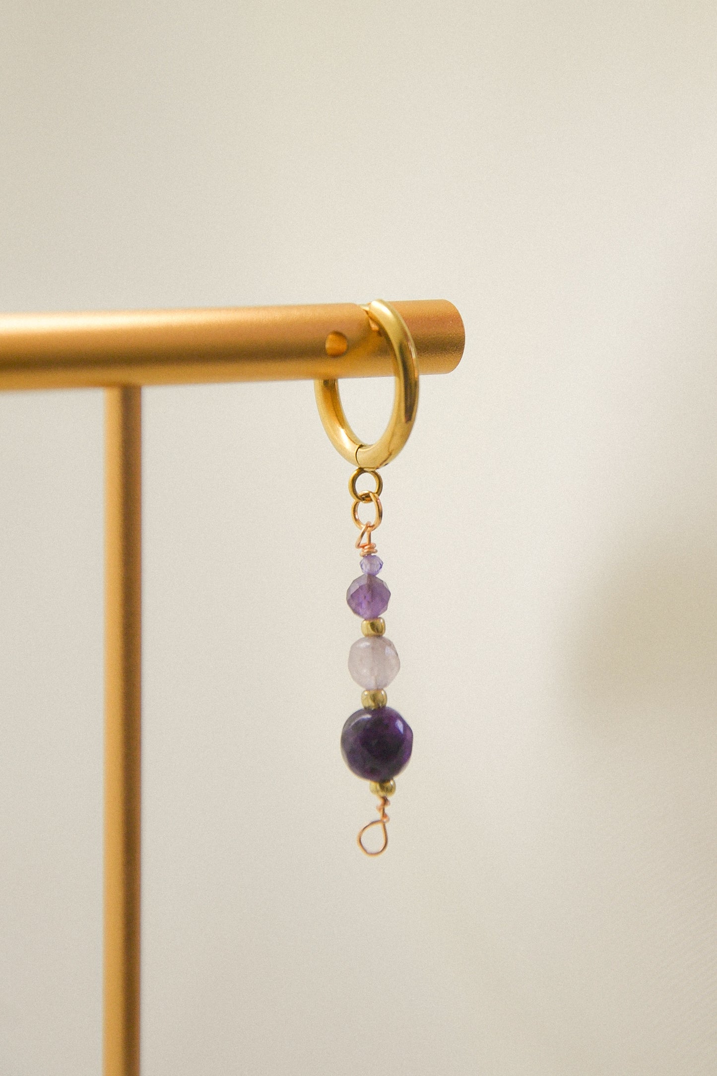 Crystal single earring