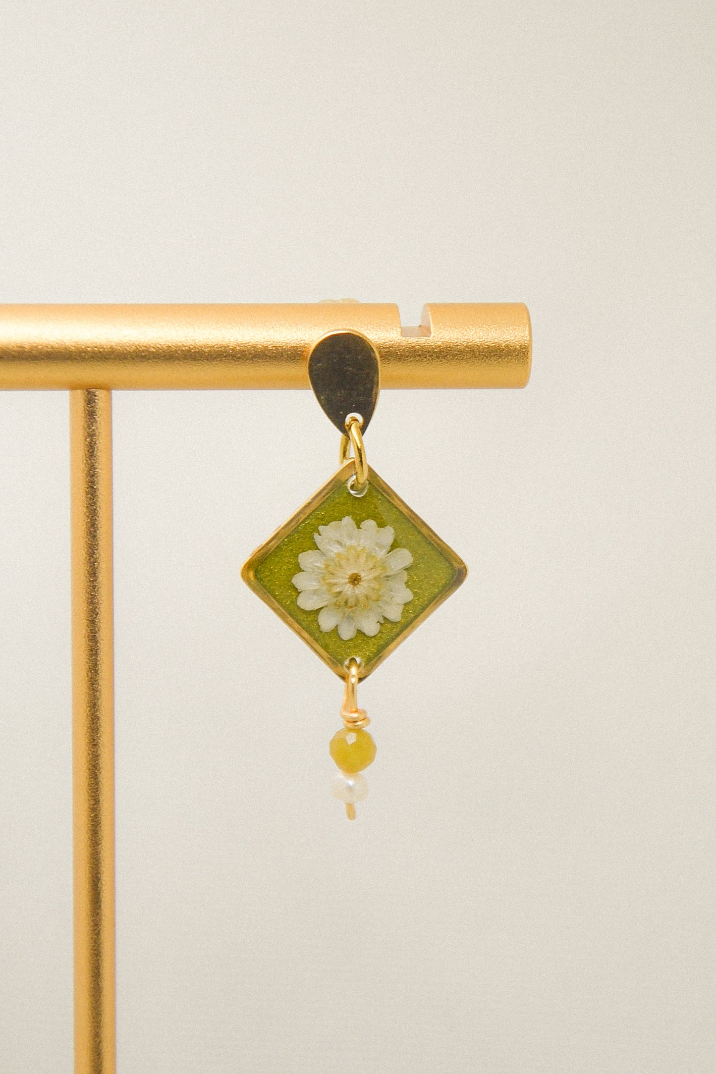 Rice flower & Pearl earrings