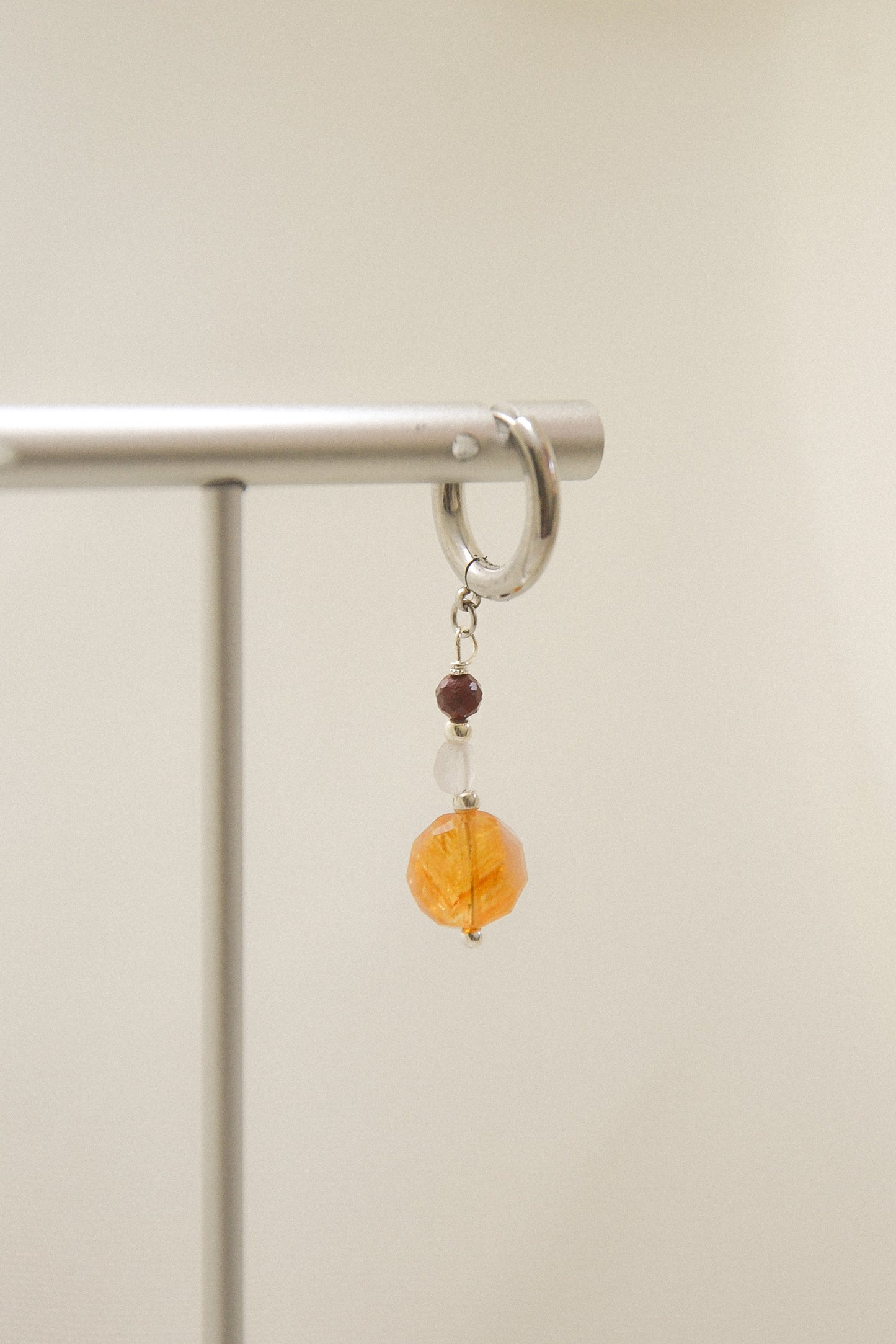 Crystal single earring