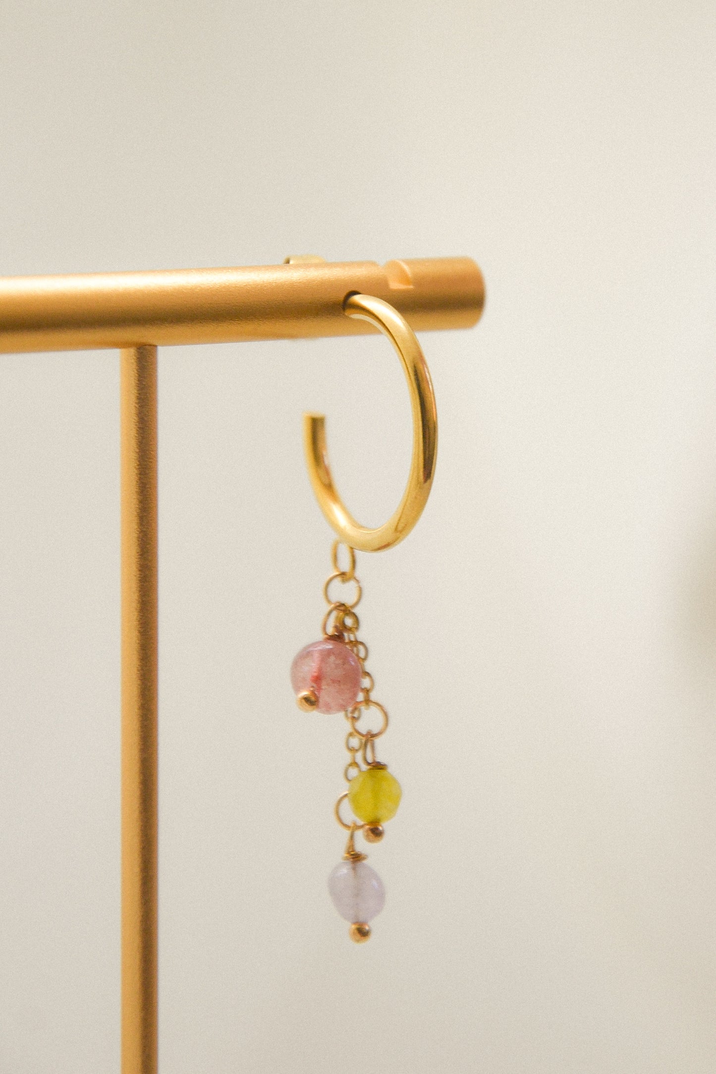Crystal single earring