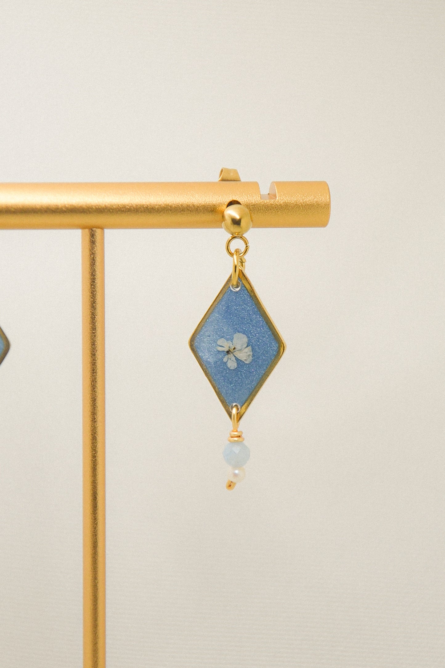 Queen Anne’s Lace & Pearl earrings