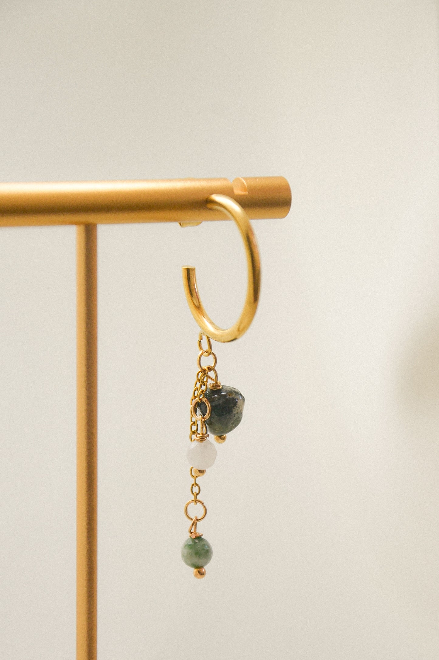 Crystal single earring