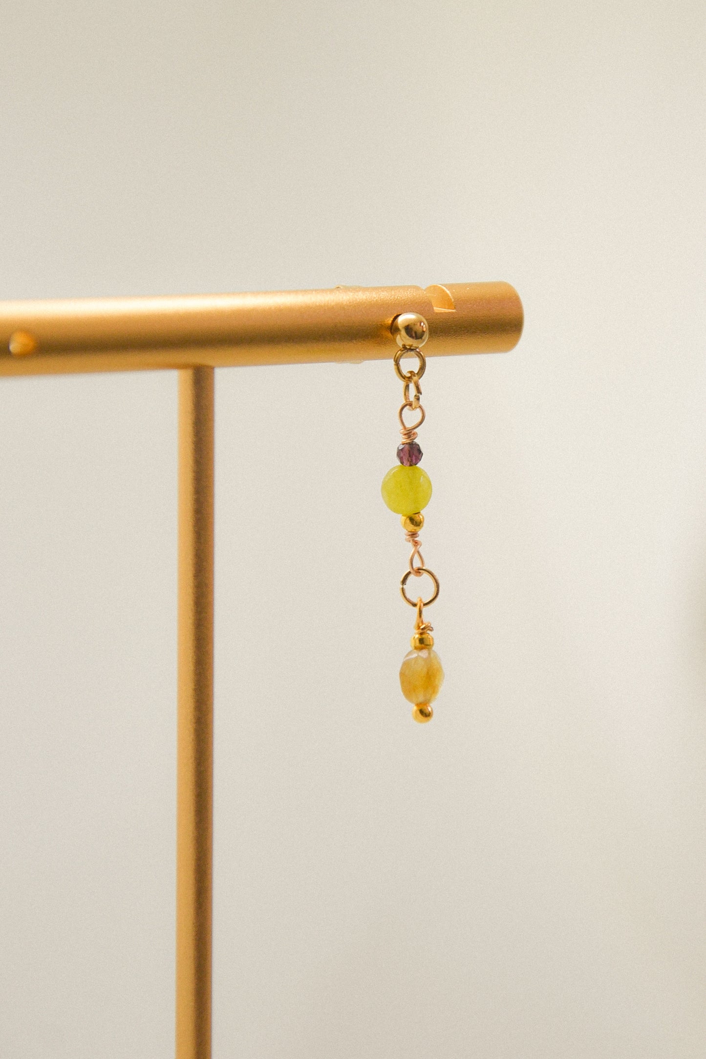 Crystal single earring