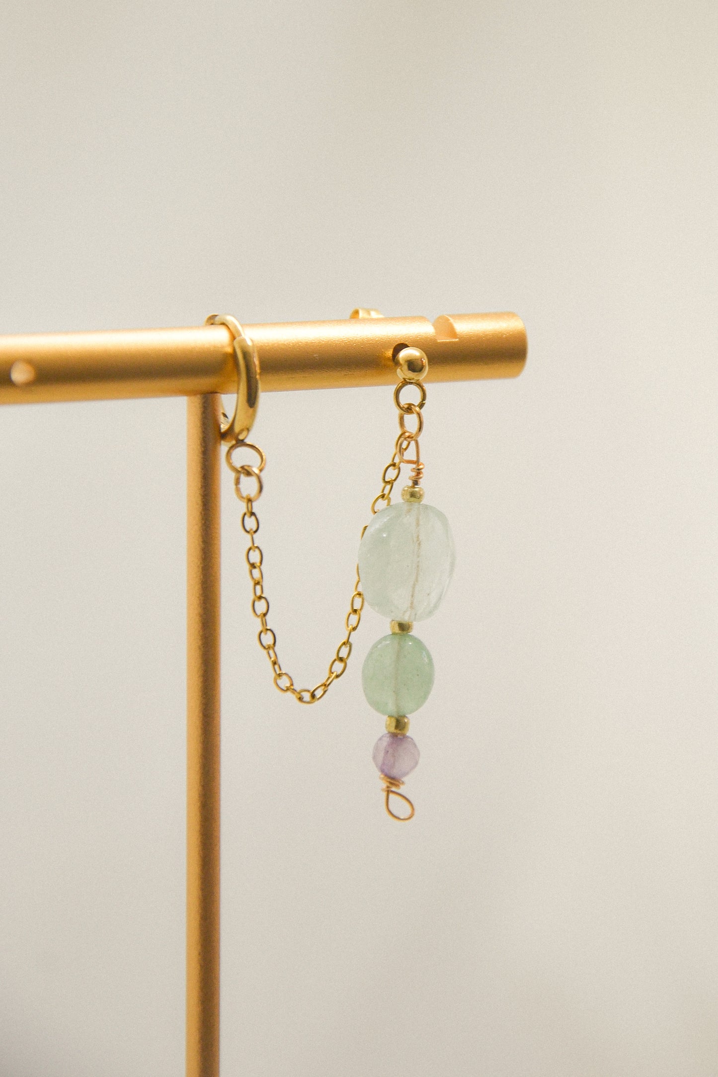 Crystal double earring