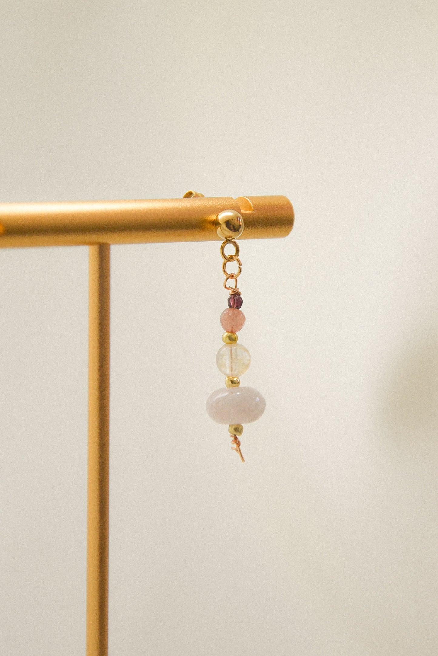 Crystal single earring