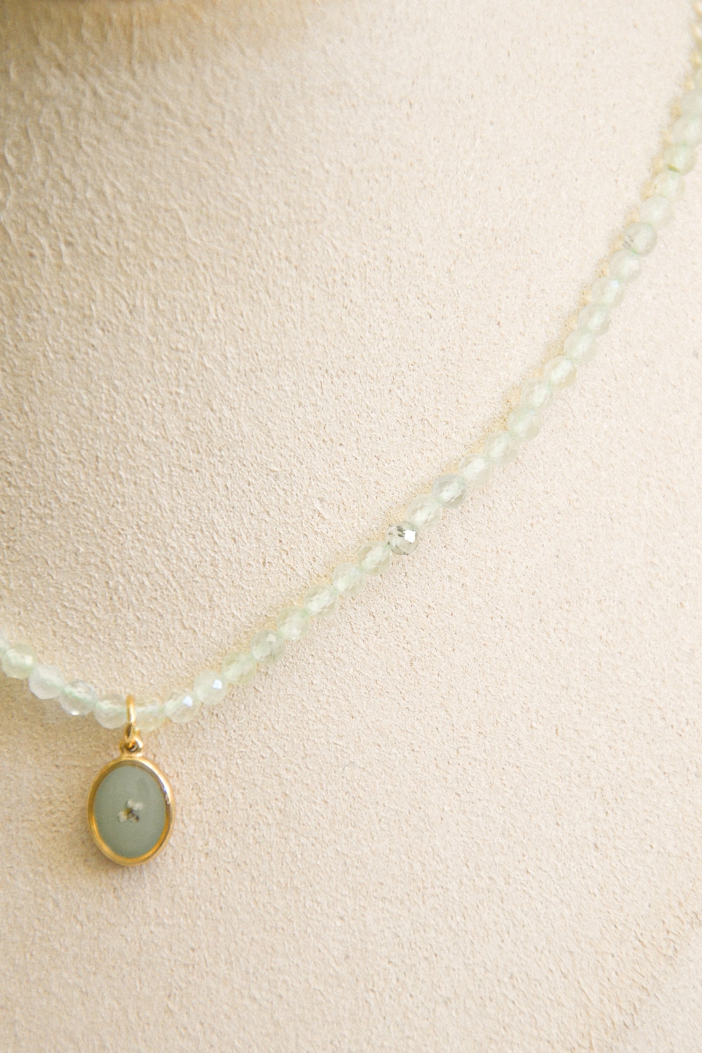 Prehnite necklace