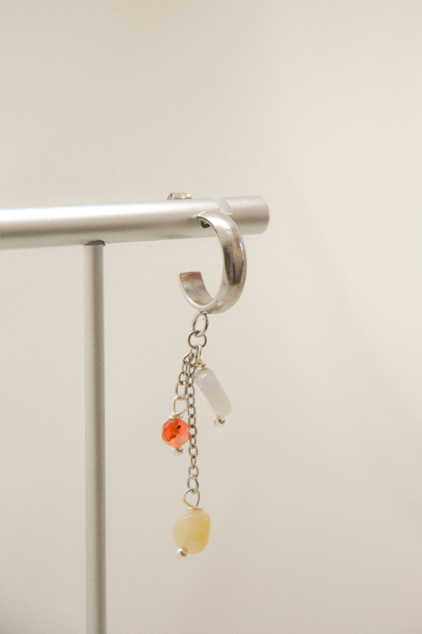 Crystal single earring