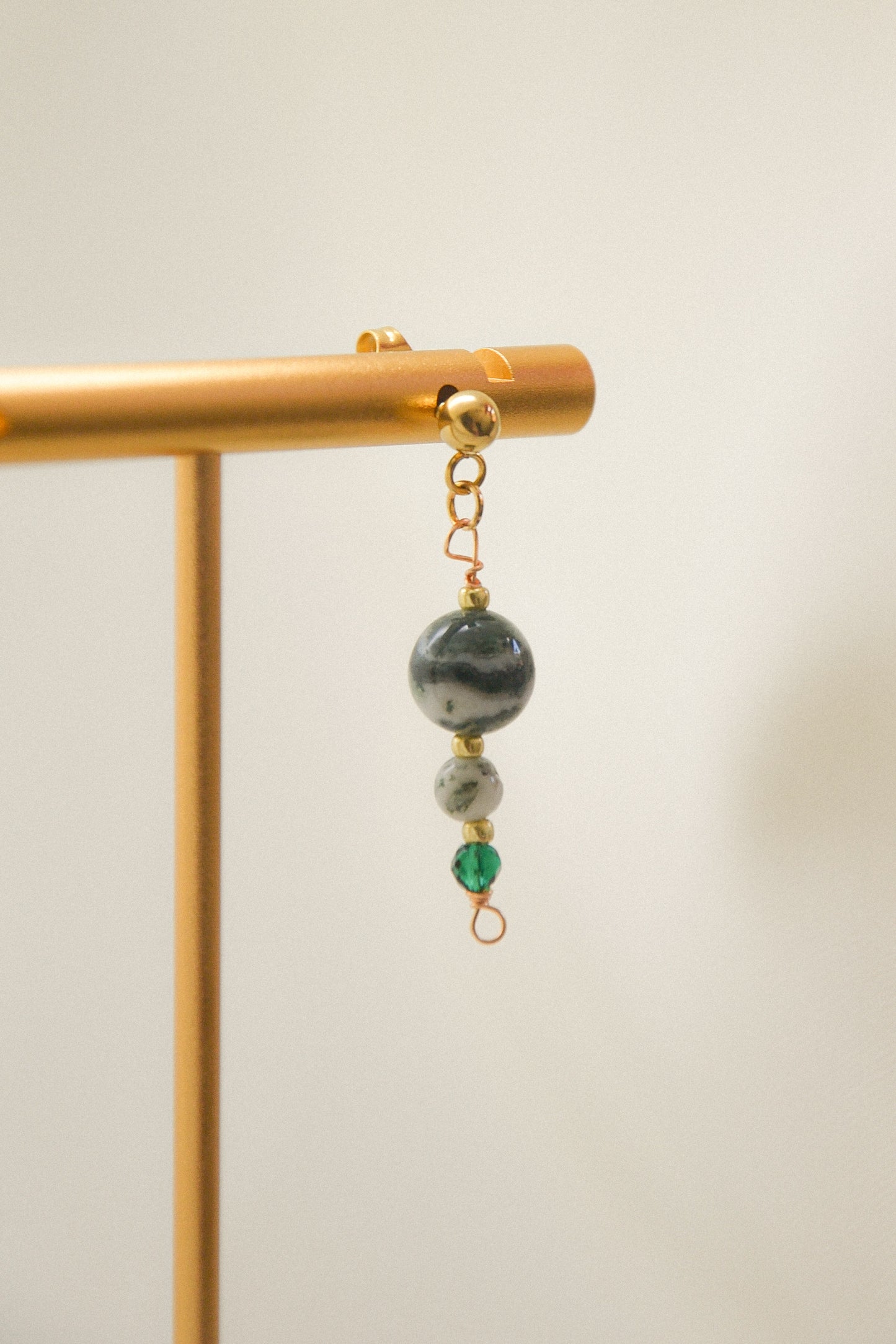 Crystal single earring