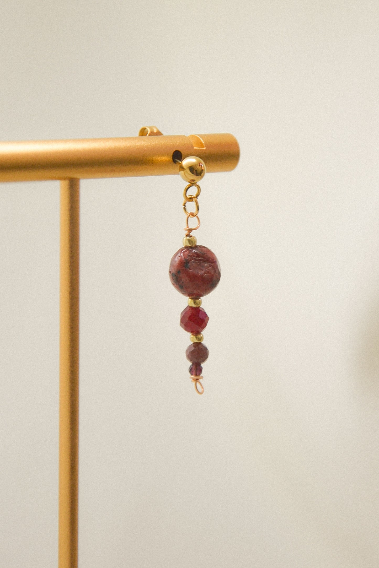 Crystal single earring