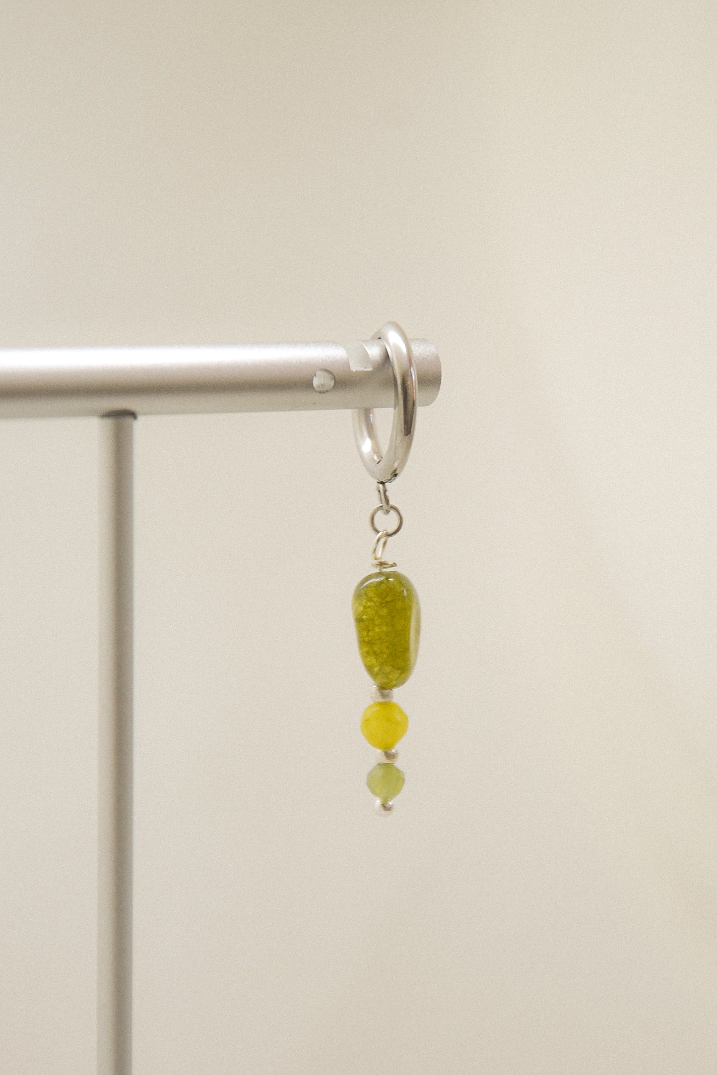 Crystal single earring
