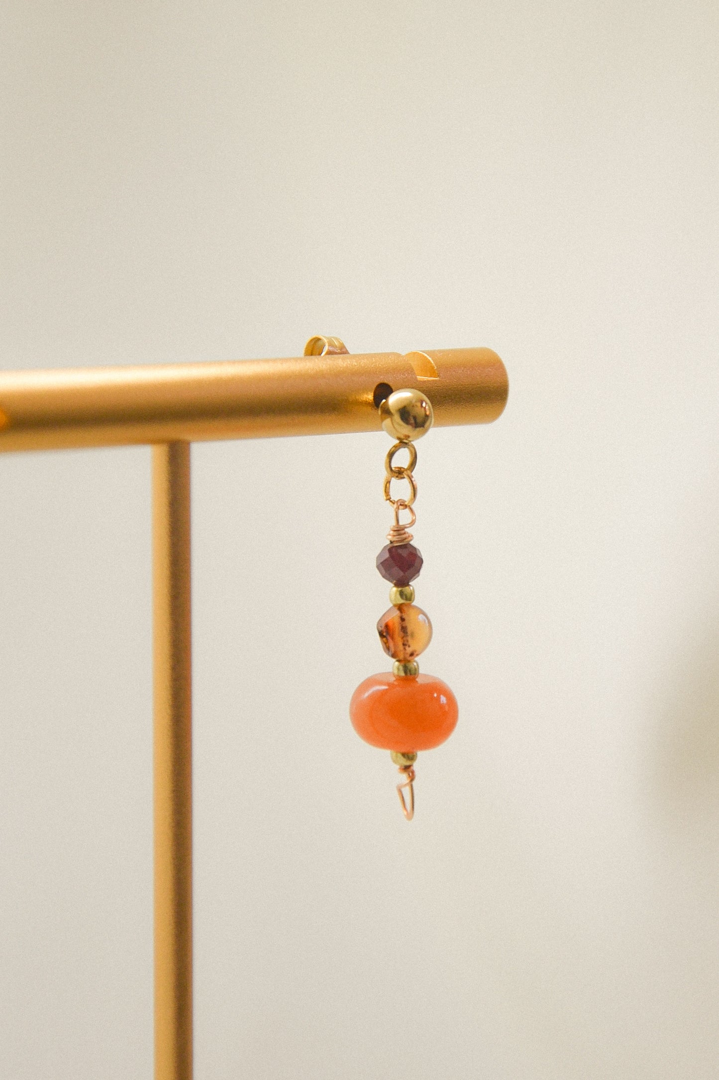 Crystal single earring