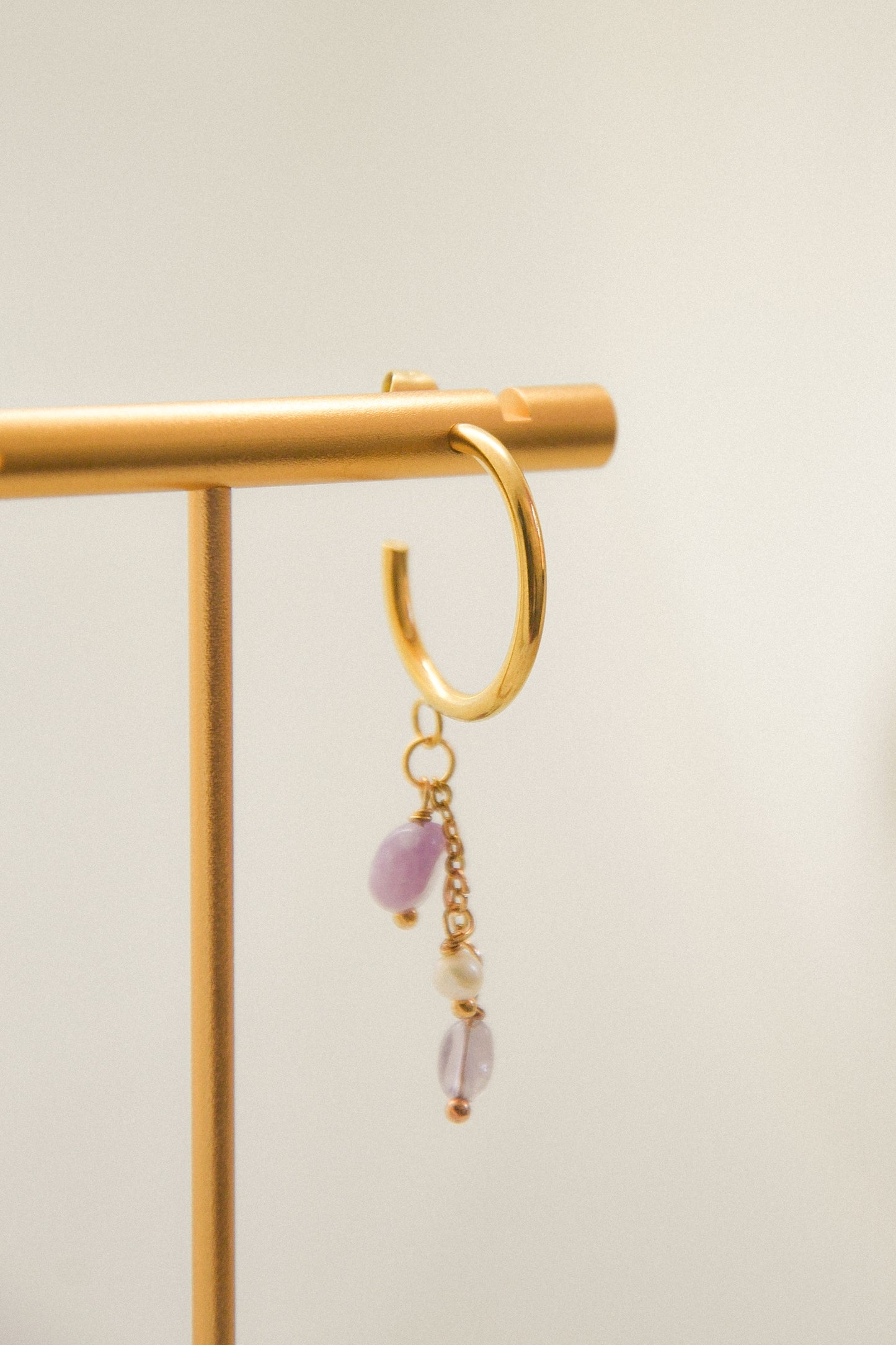 Crystal single earring