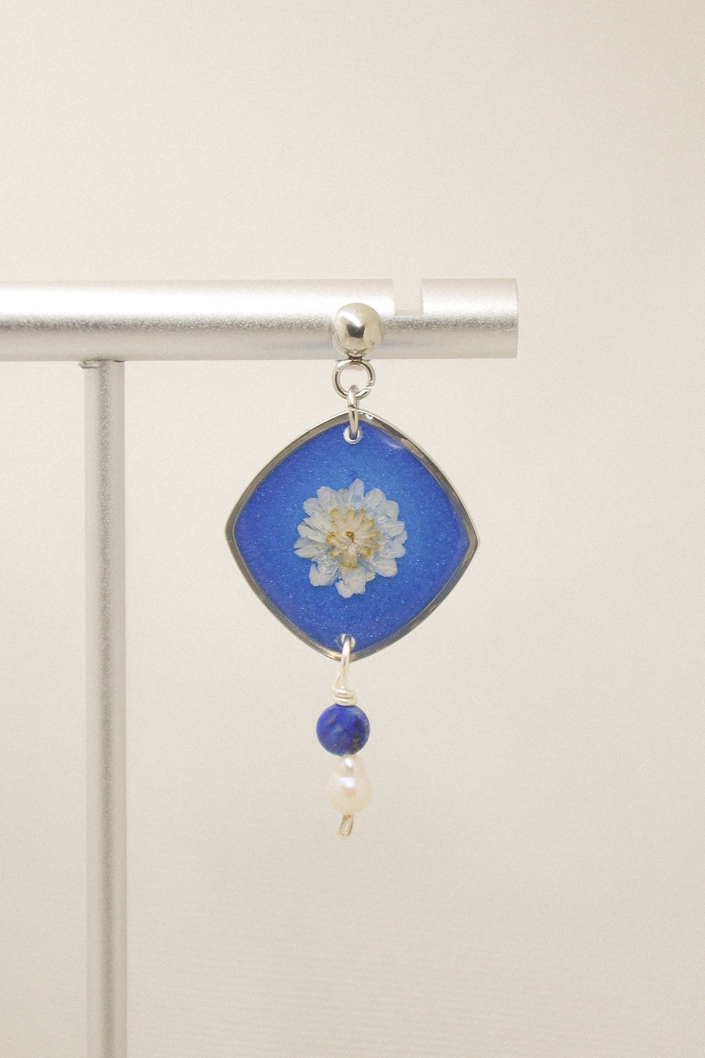 Rice flower & Pearl earrings