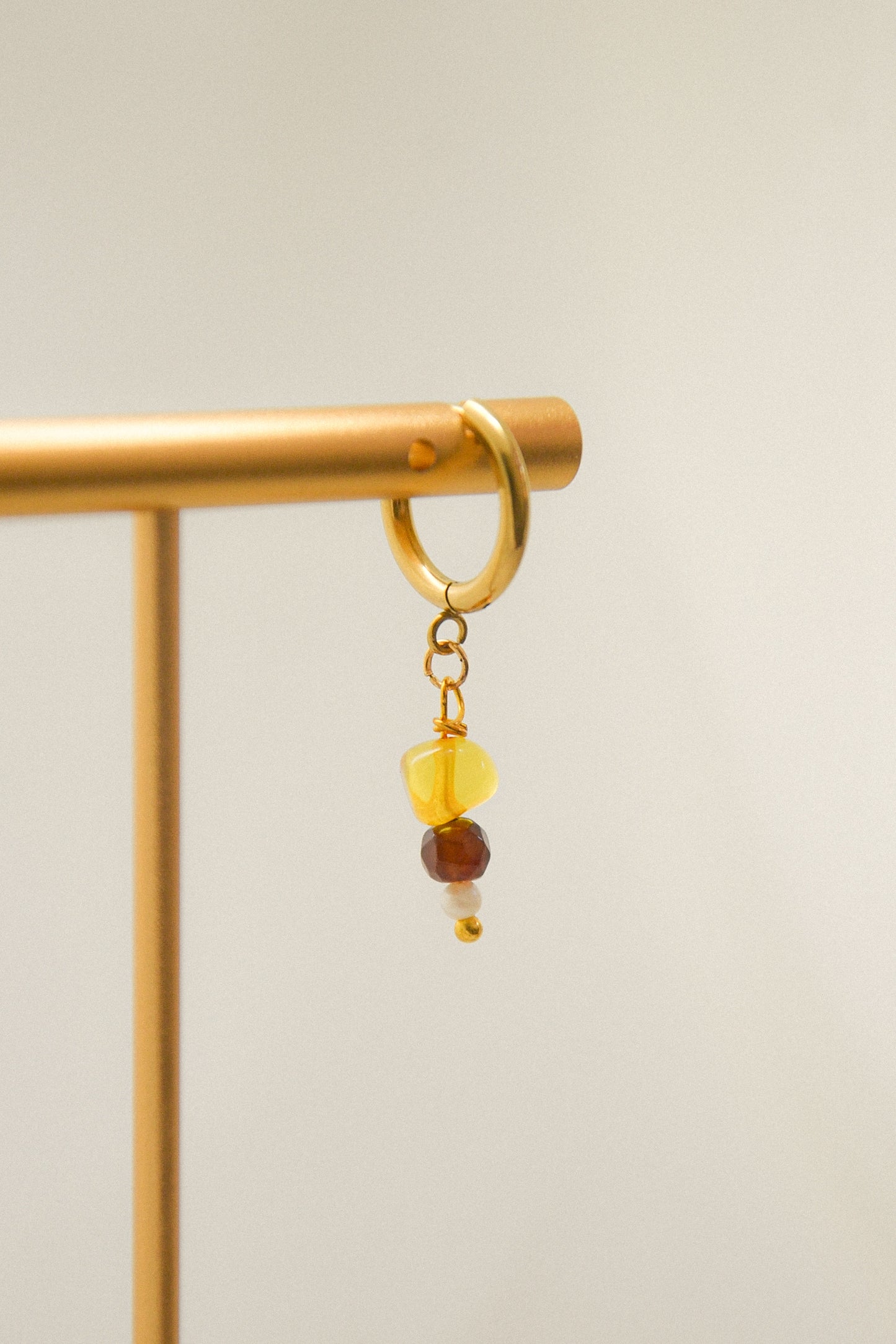 Crystal single earring