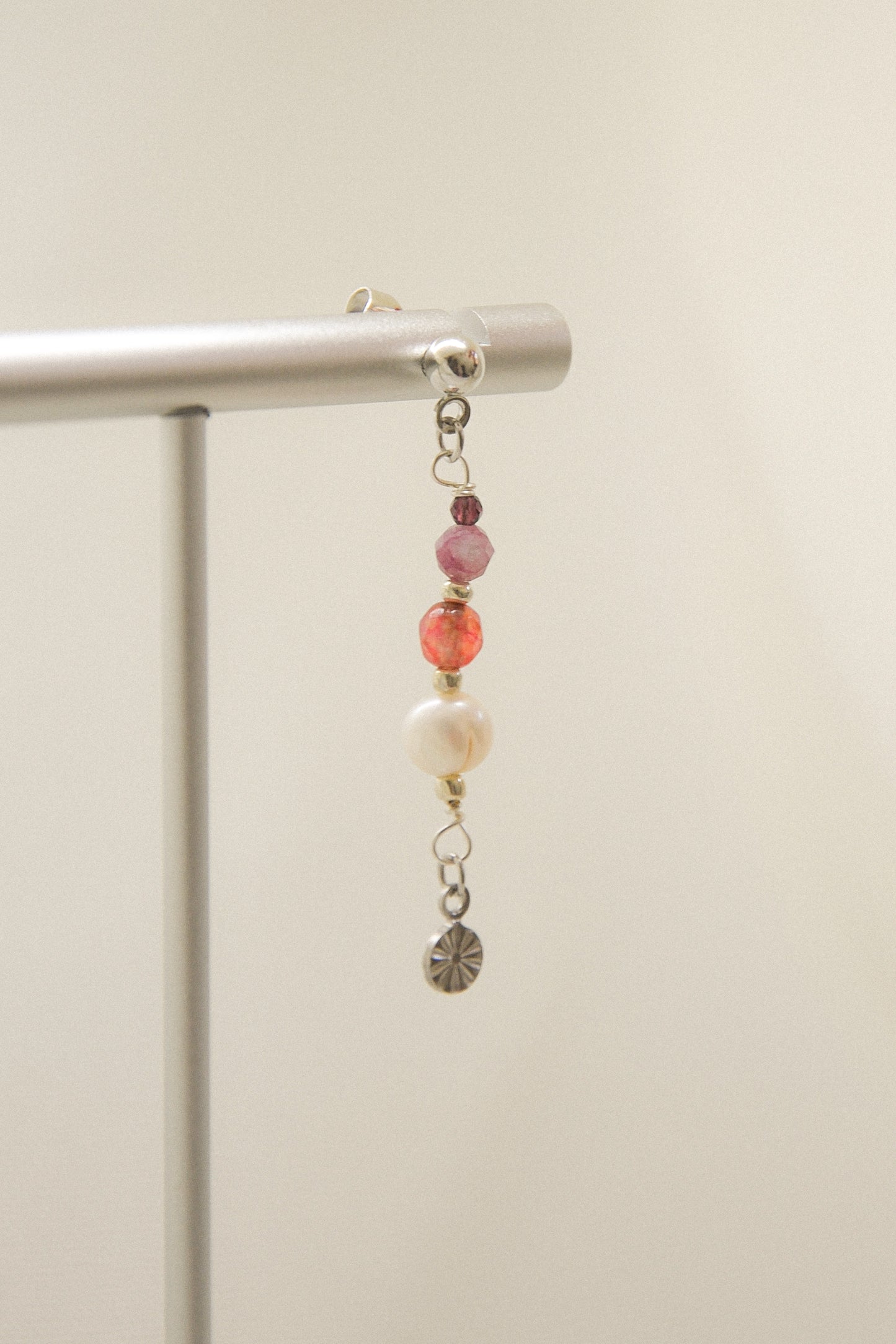 Crystal single earring