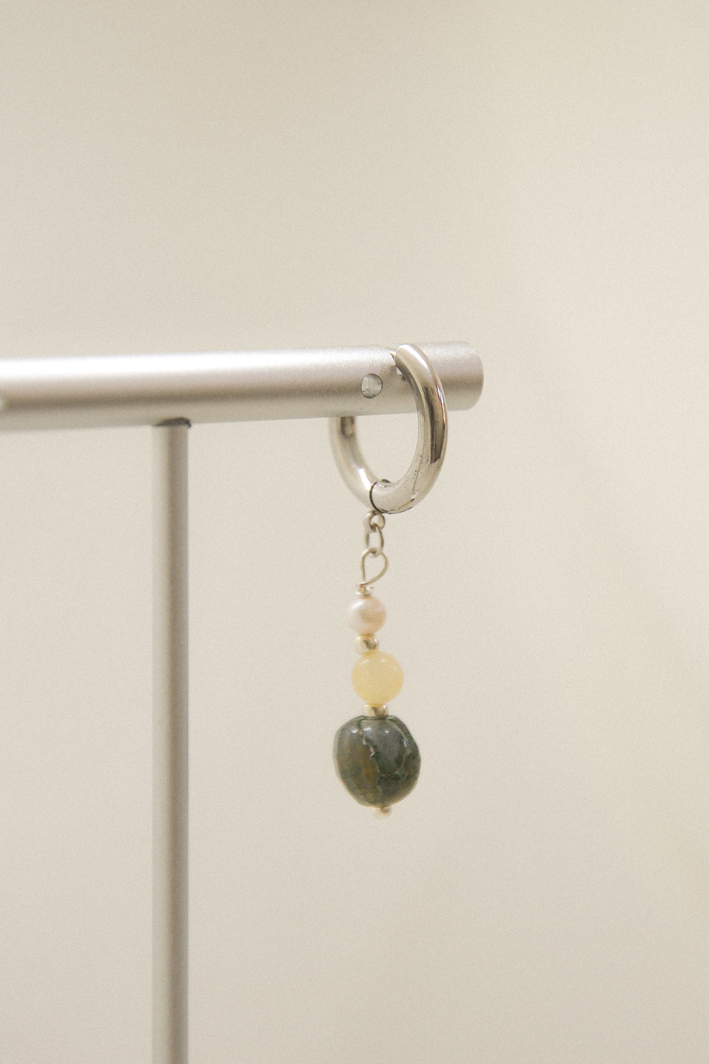 Crystal single earring