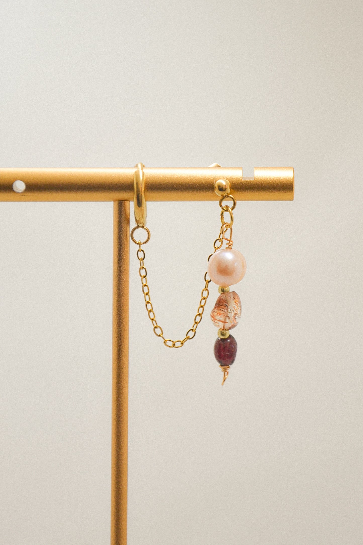 Crystal double earring