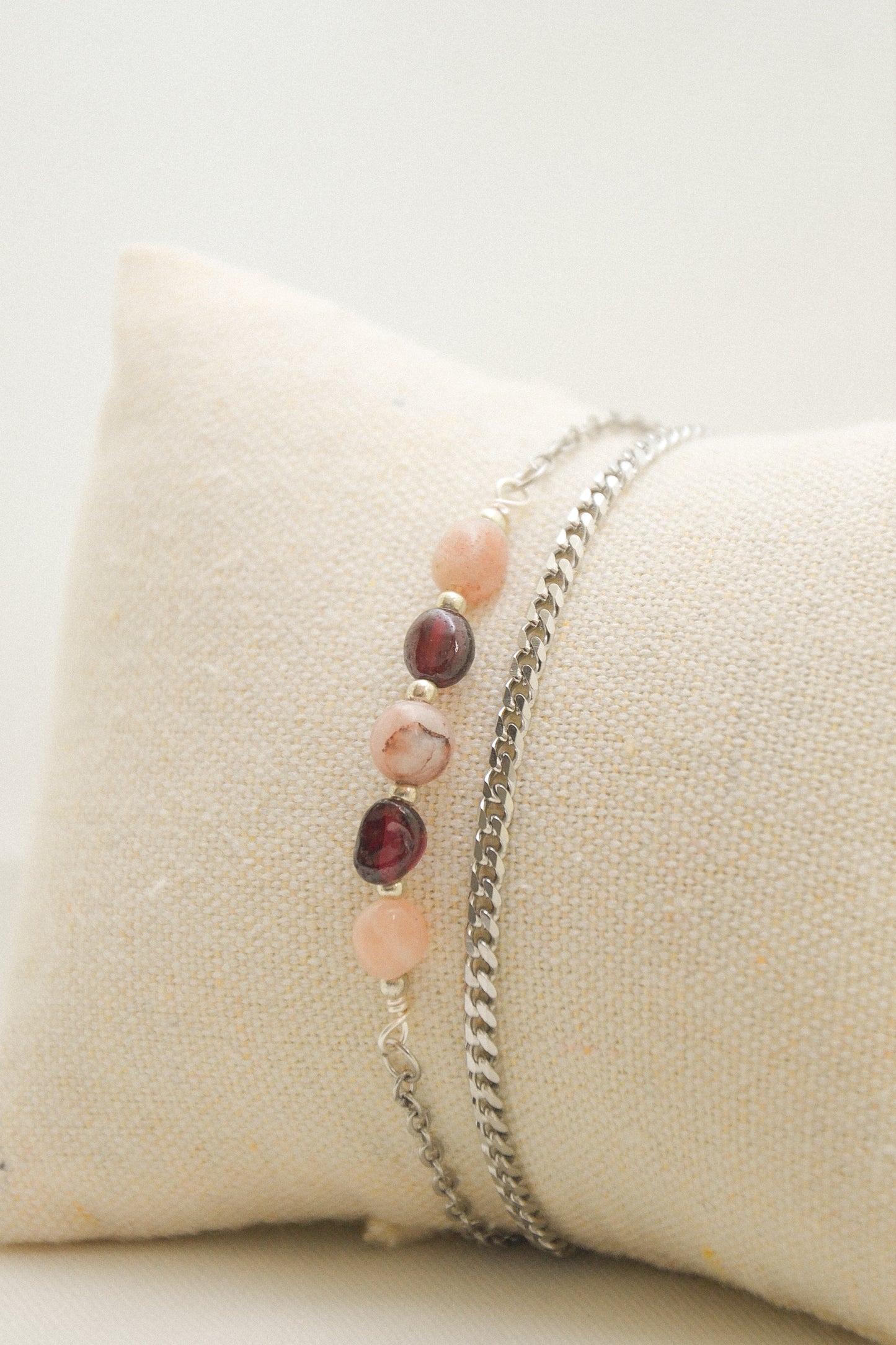 Crystal double bracelet