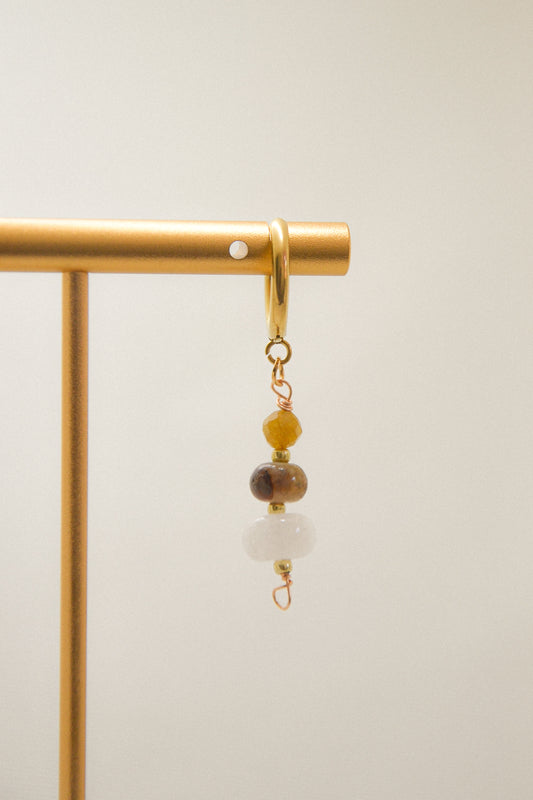 Crystal single earring