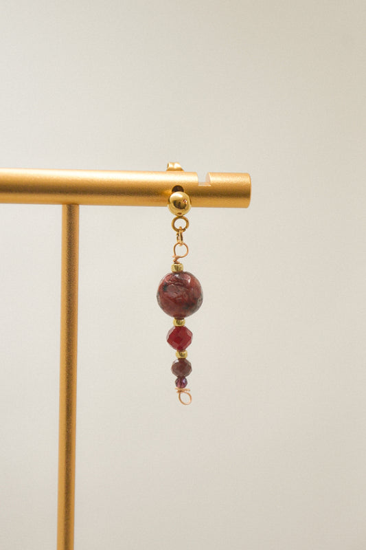 Crystal single earring