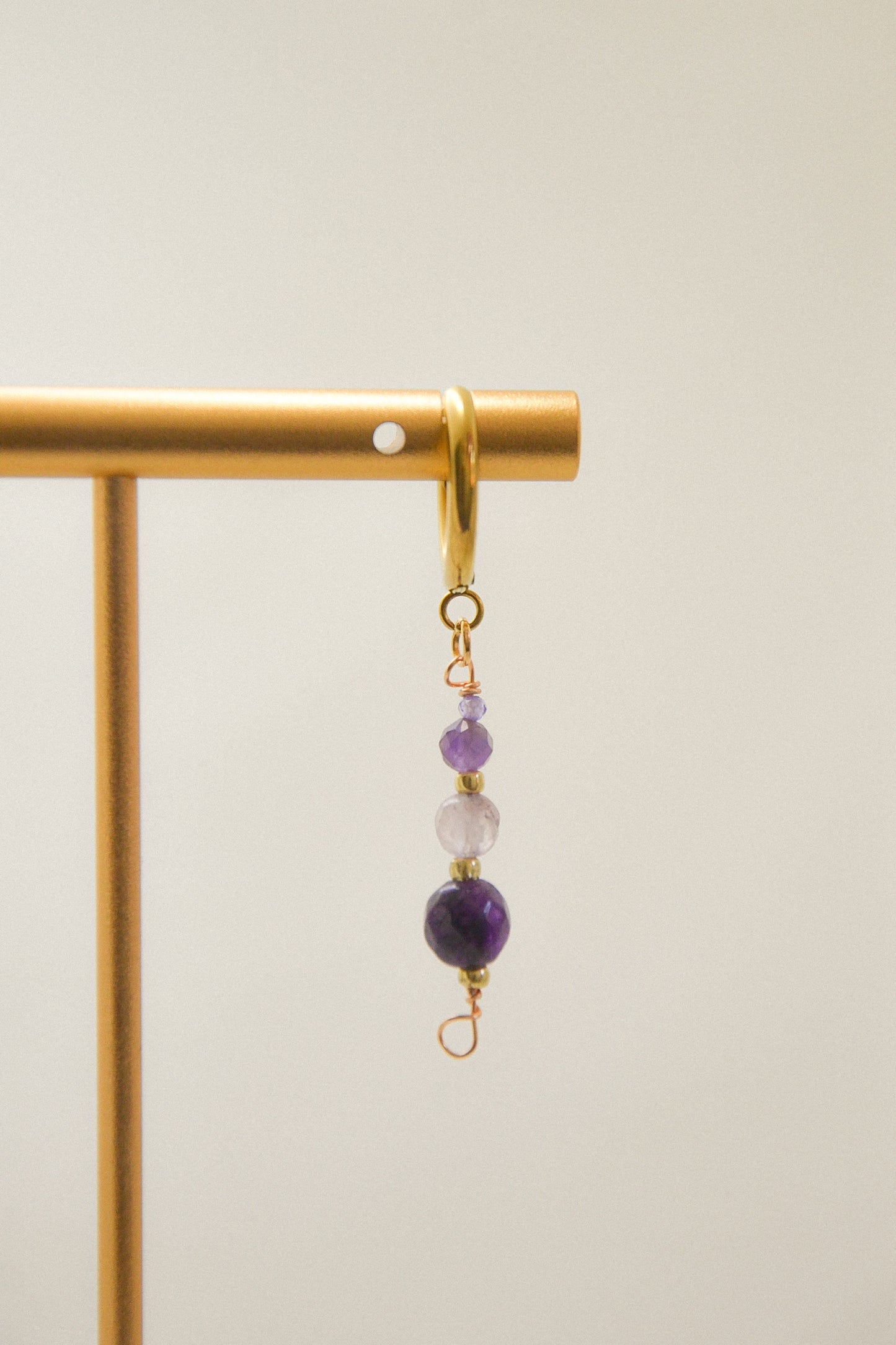 Crystal single earring