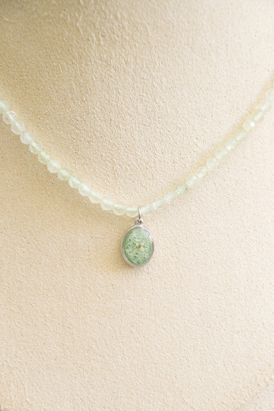 Prehnite necklace