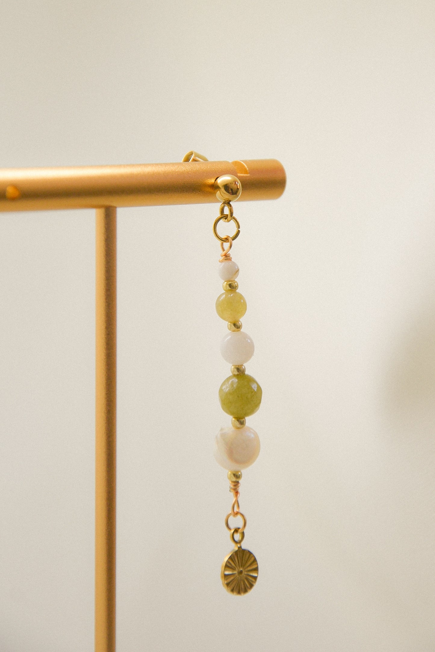 Crystal single earring