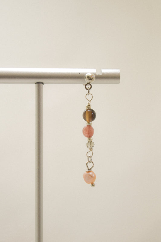 Crystal single earring