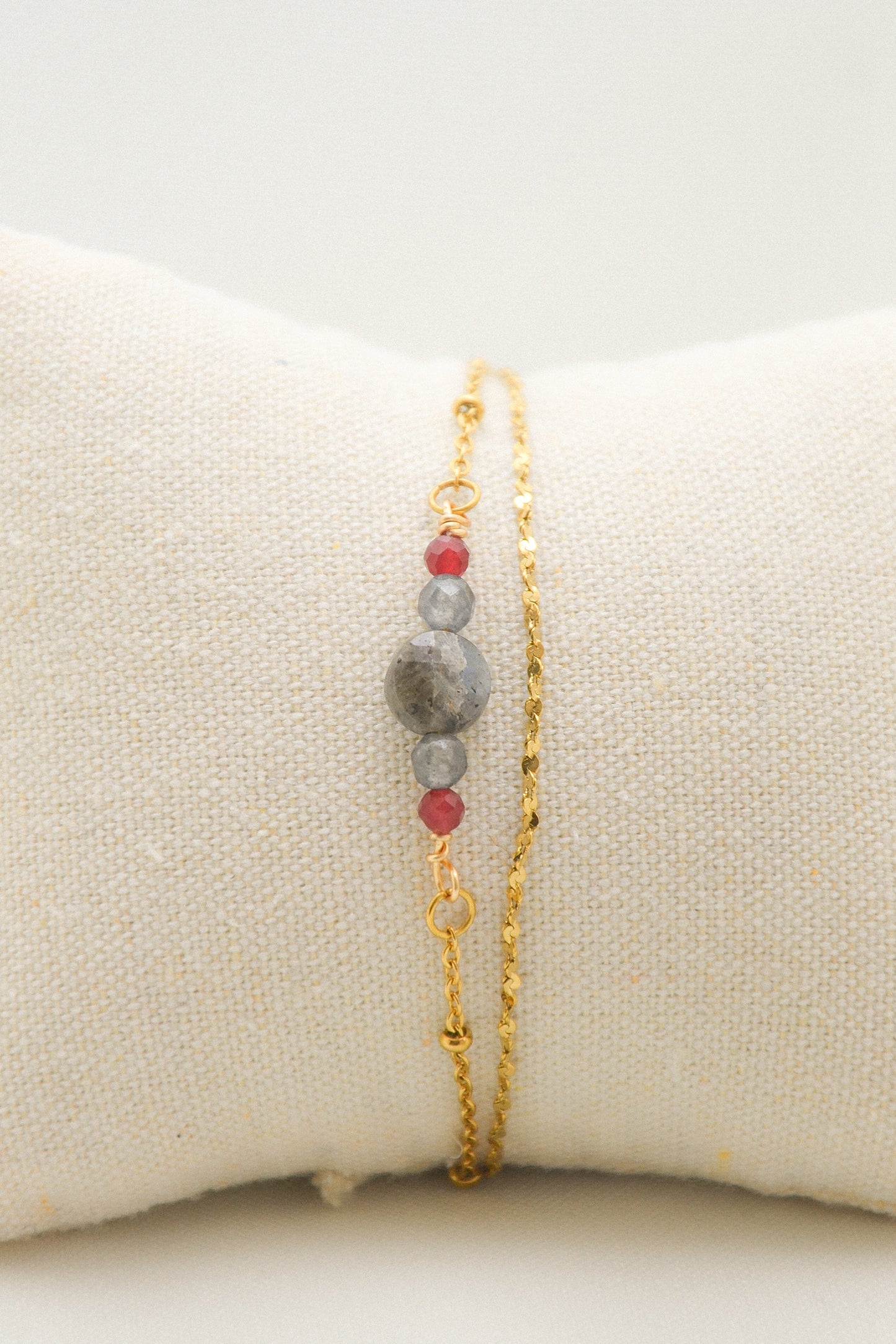 Crystal double bracelet