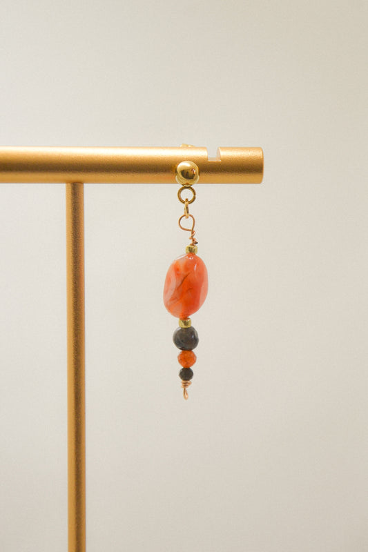 Crystal single earring