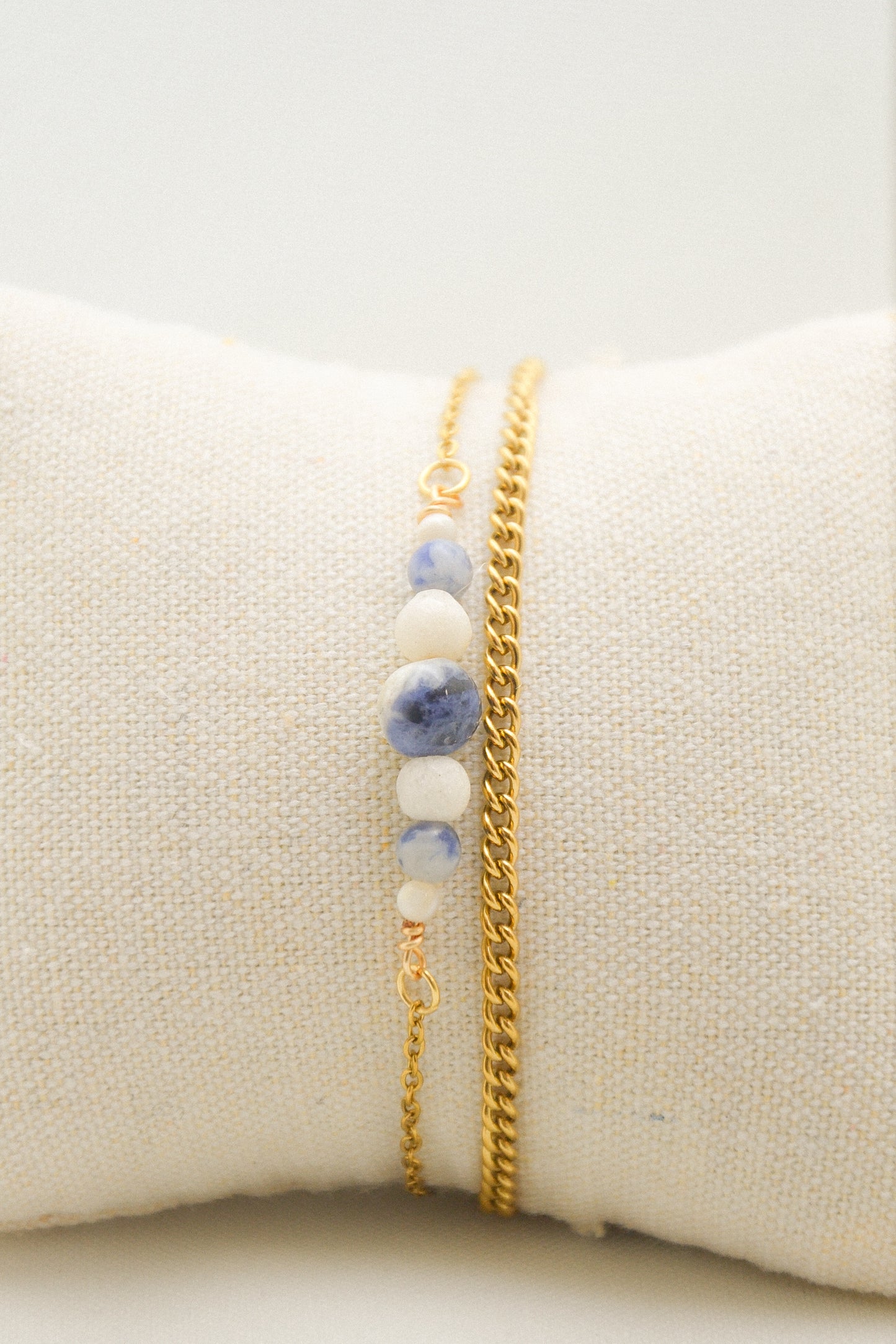 Crystal double bracelet