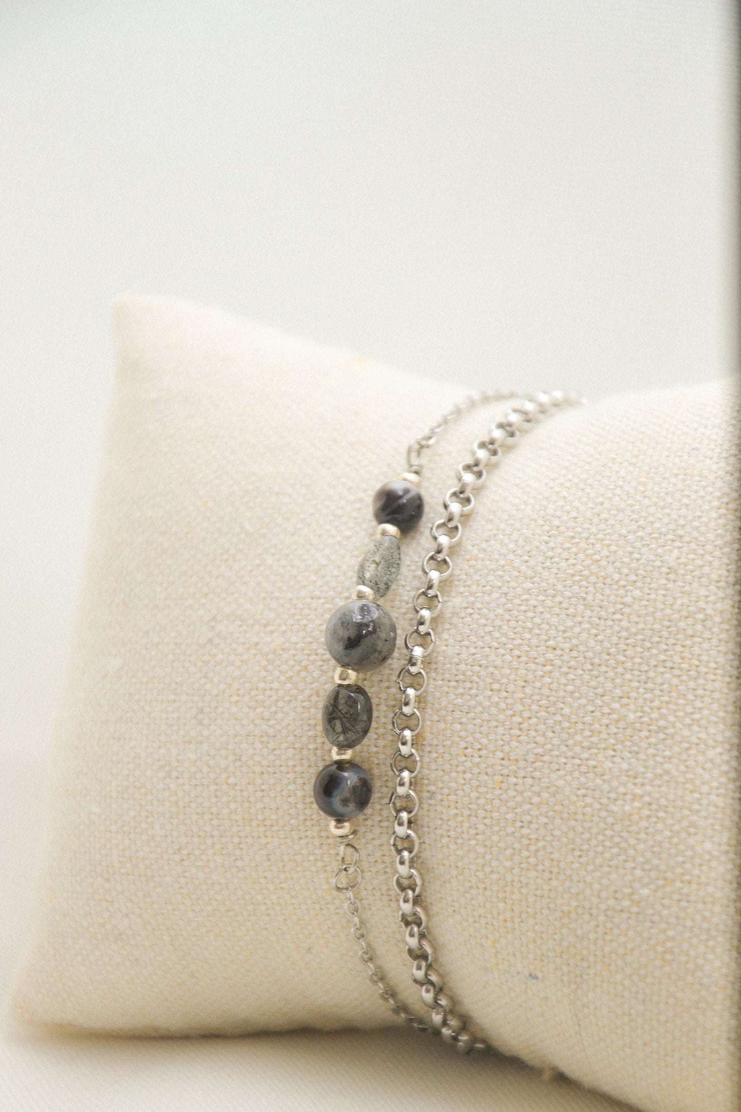 Crystal double bracelet