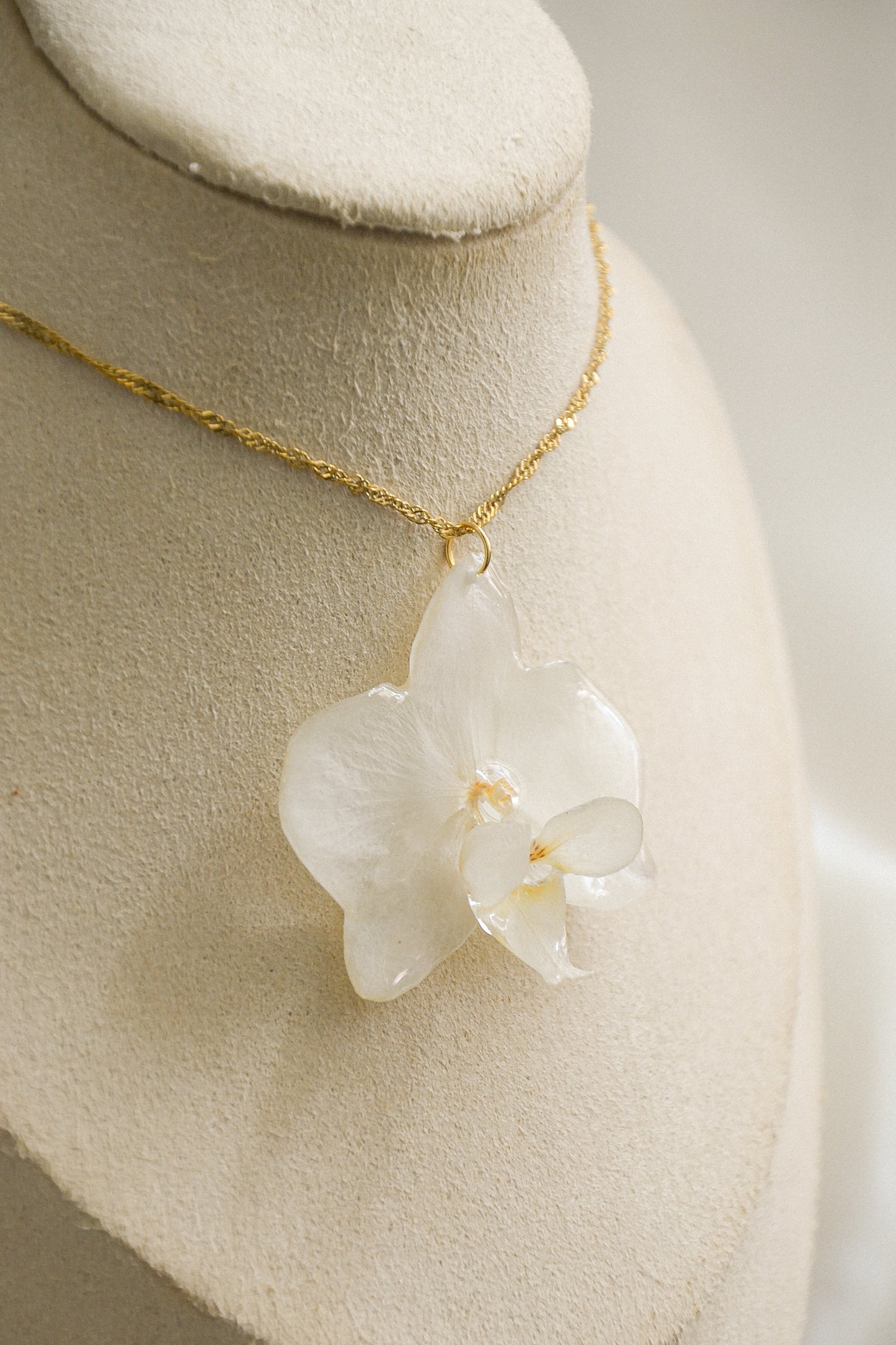 Orchid necklace