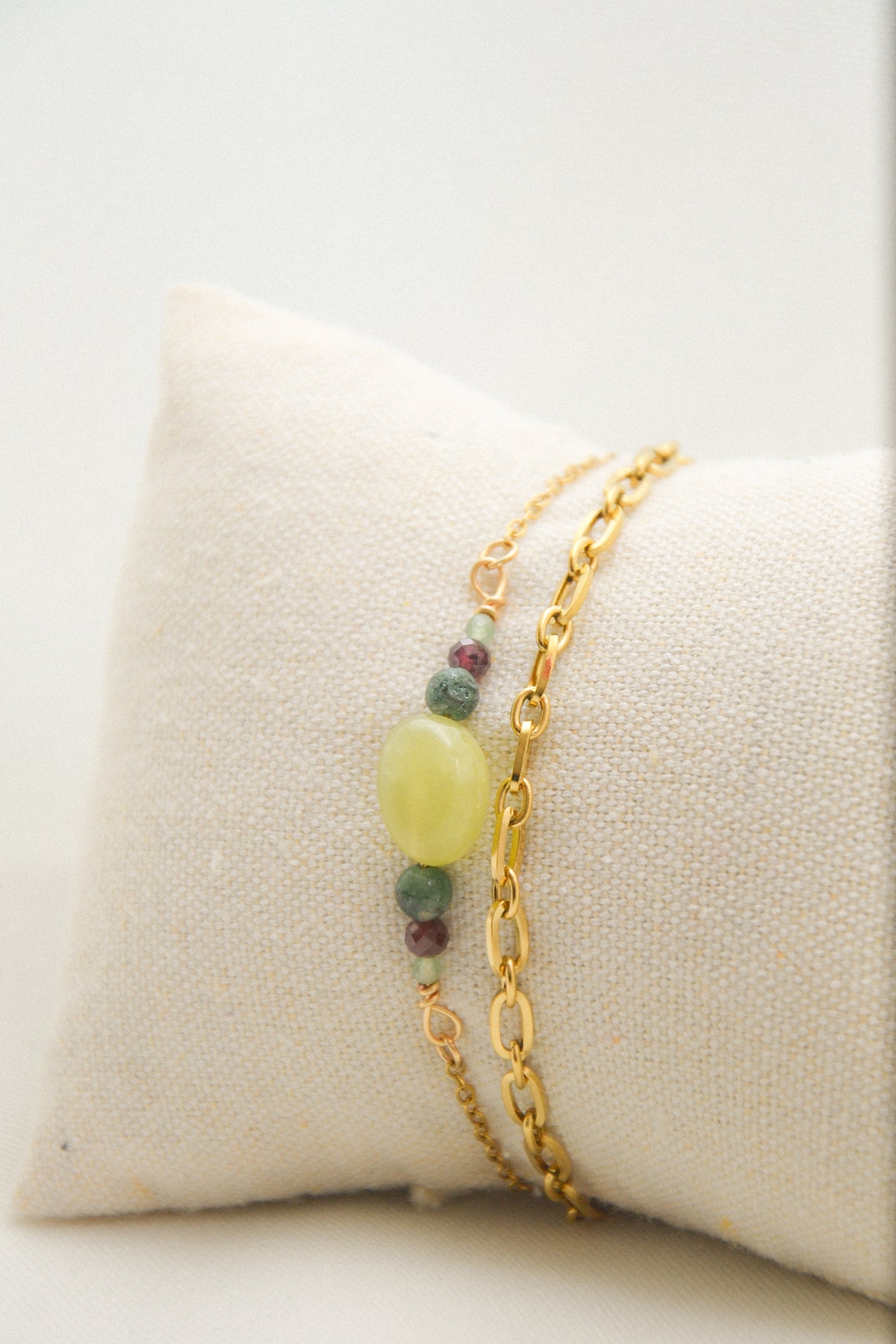 Crystal double bracelet