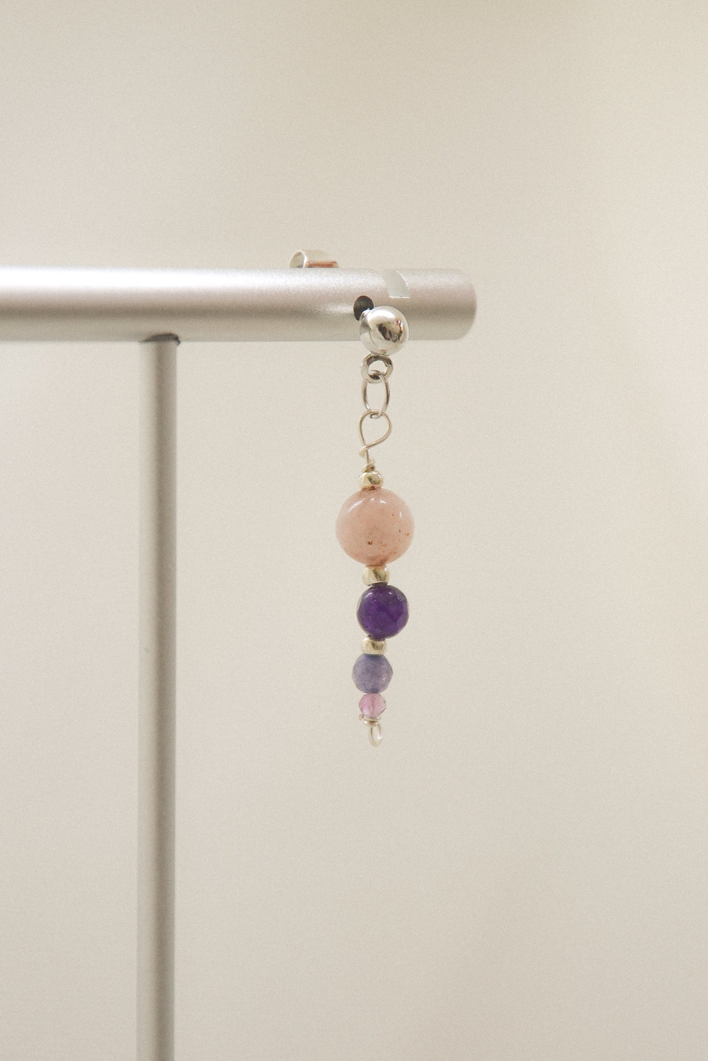 Crystal single earring