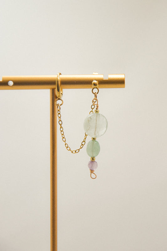Crystal double earring