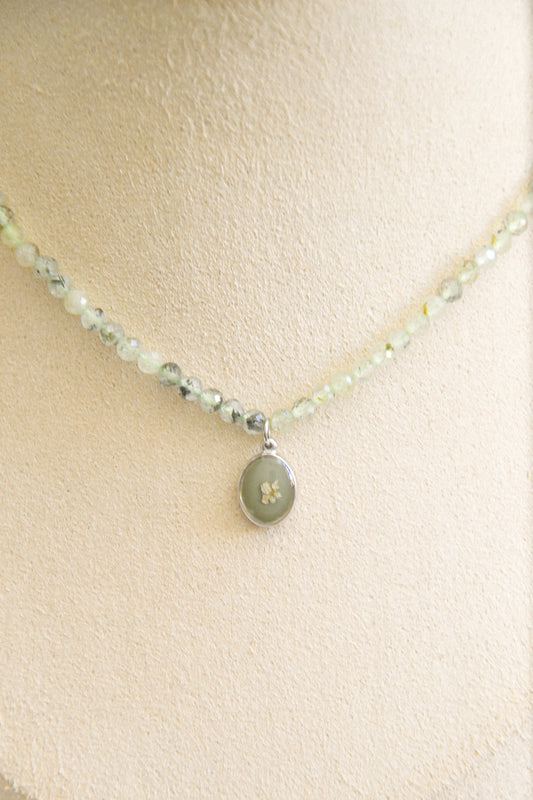 Prehnite necklace