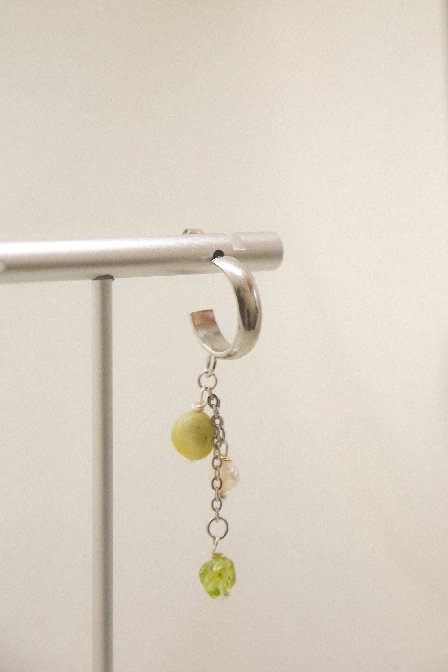 Crystal single earring