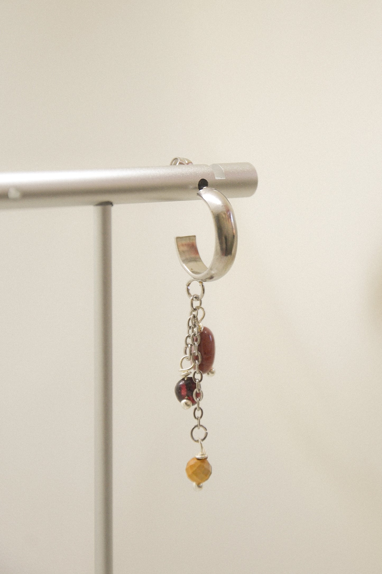Crystal single earring