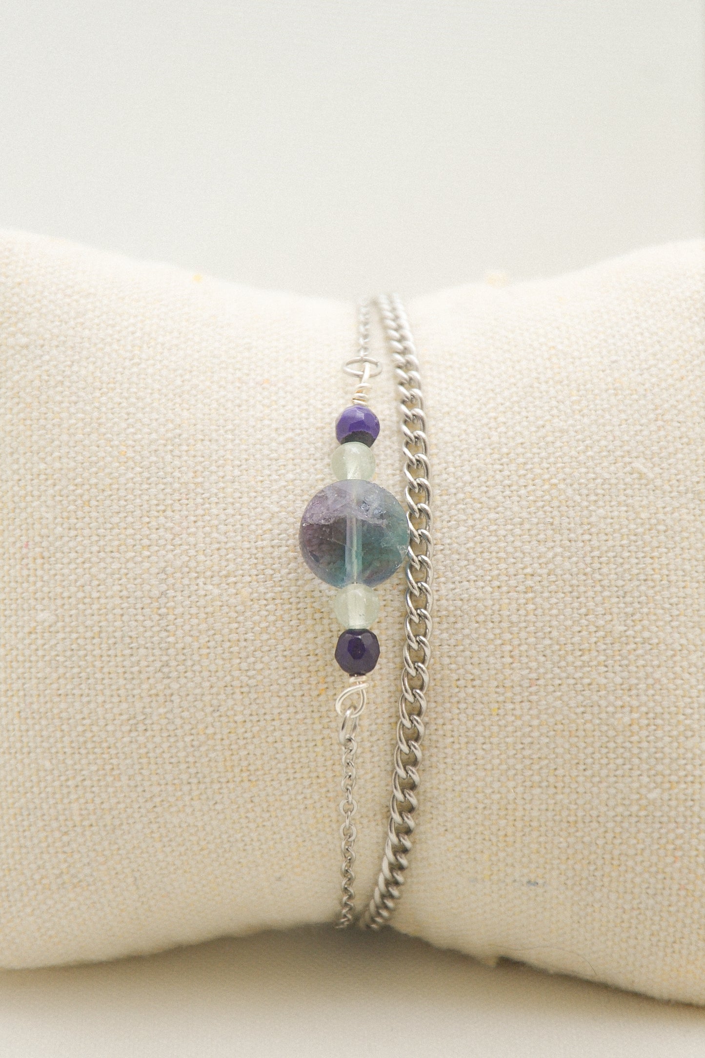 Crystal double bracelet