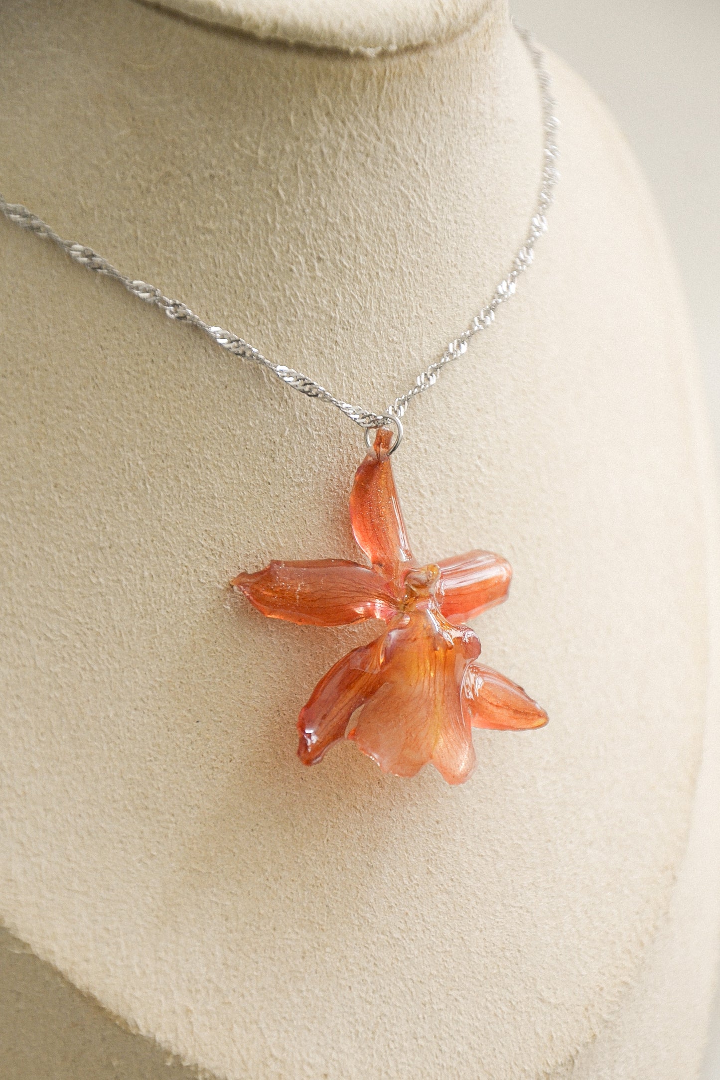 Orchid necklace