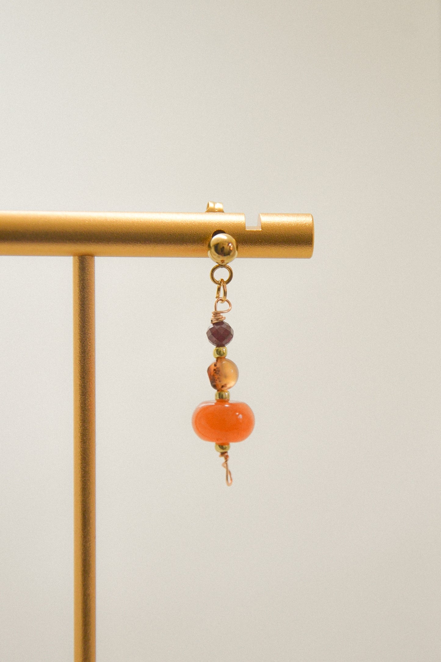 Crystal single earring