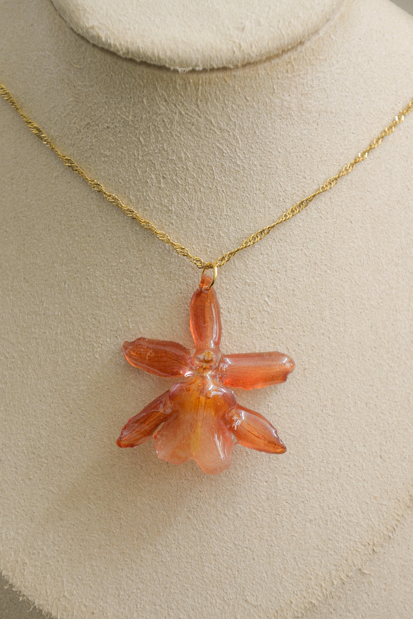 Orchid necklace