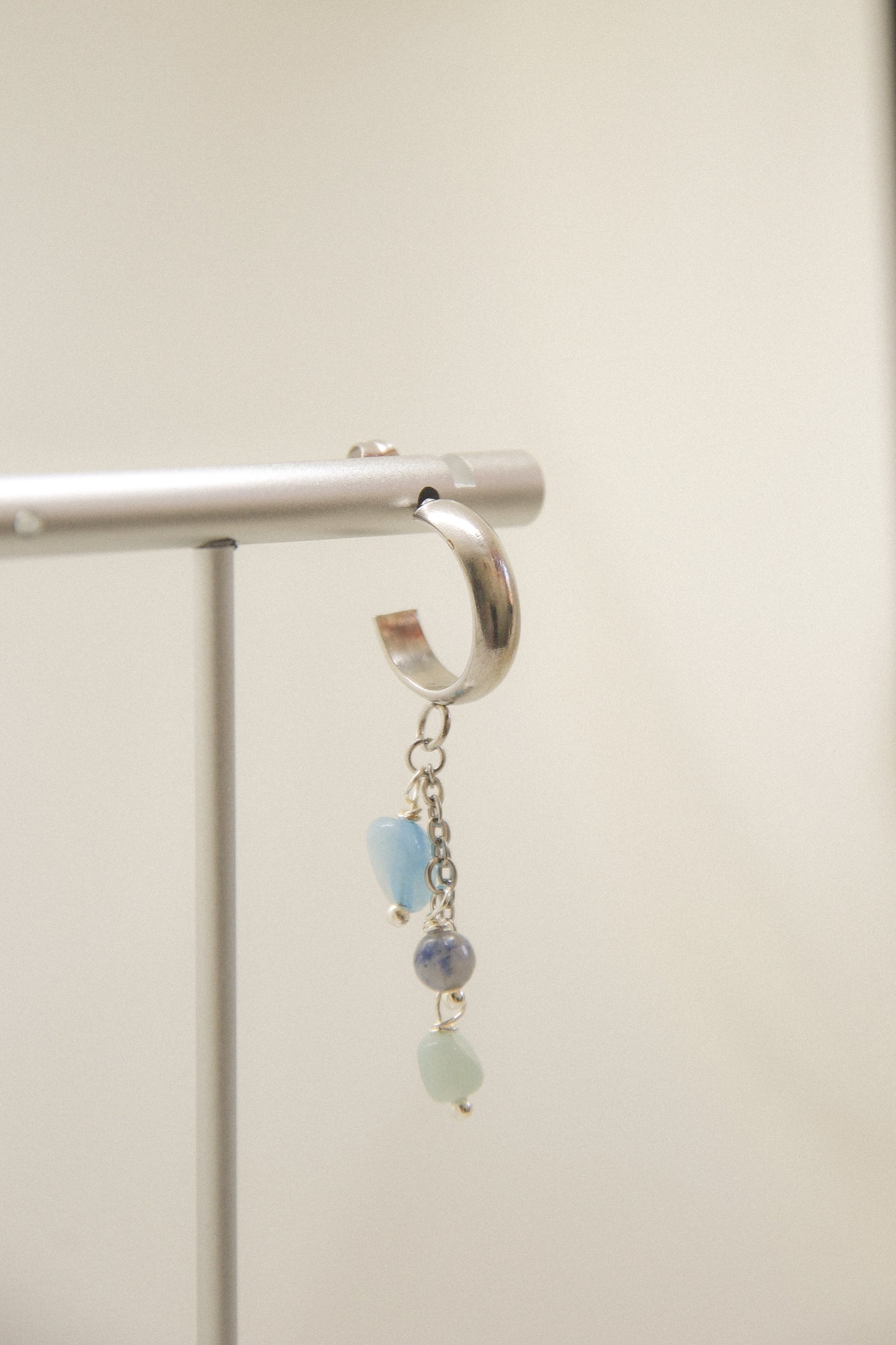 Crystal single earring