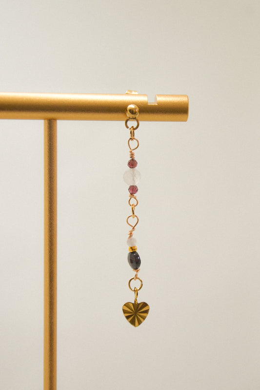 Crystal single earring