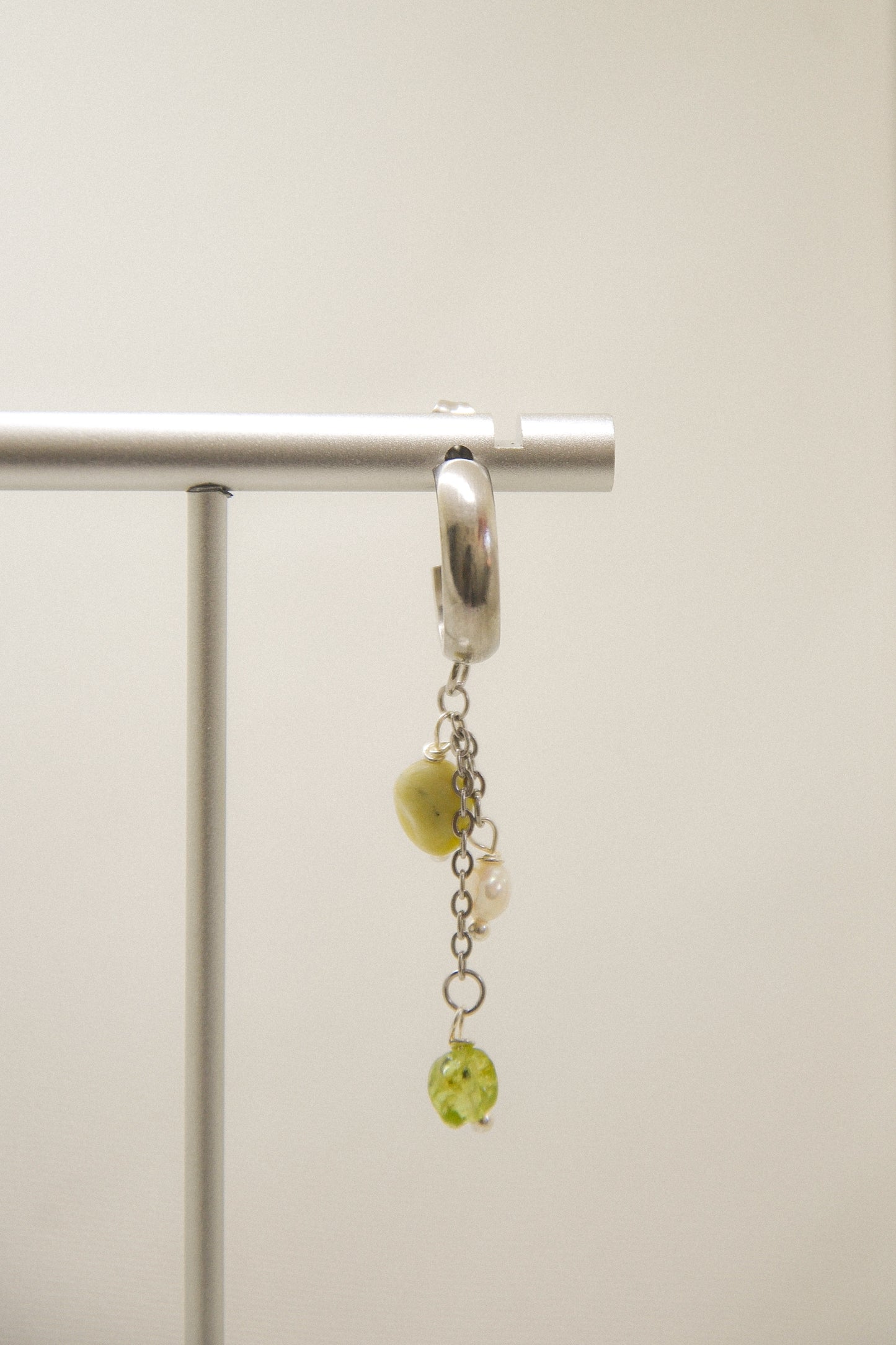 Crystal single earring