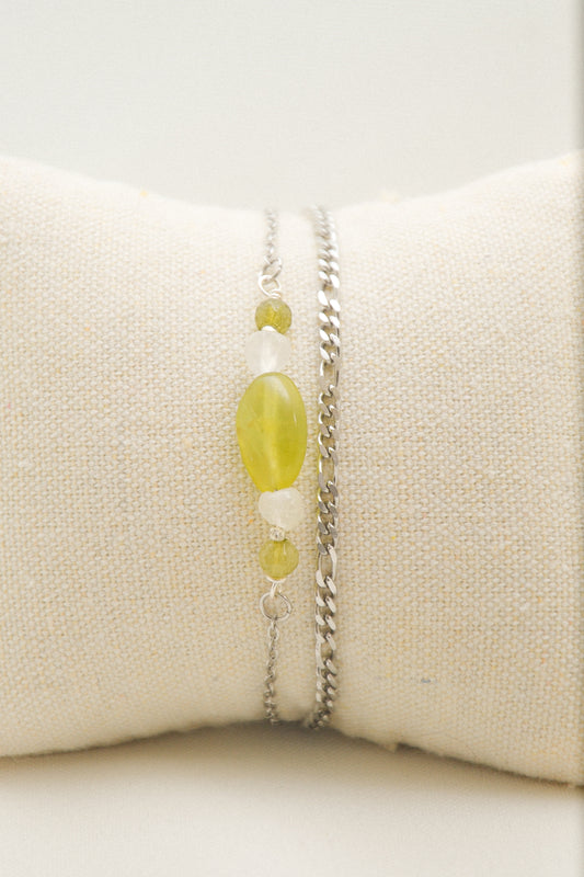 Crystal double bracelet