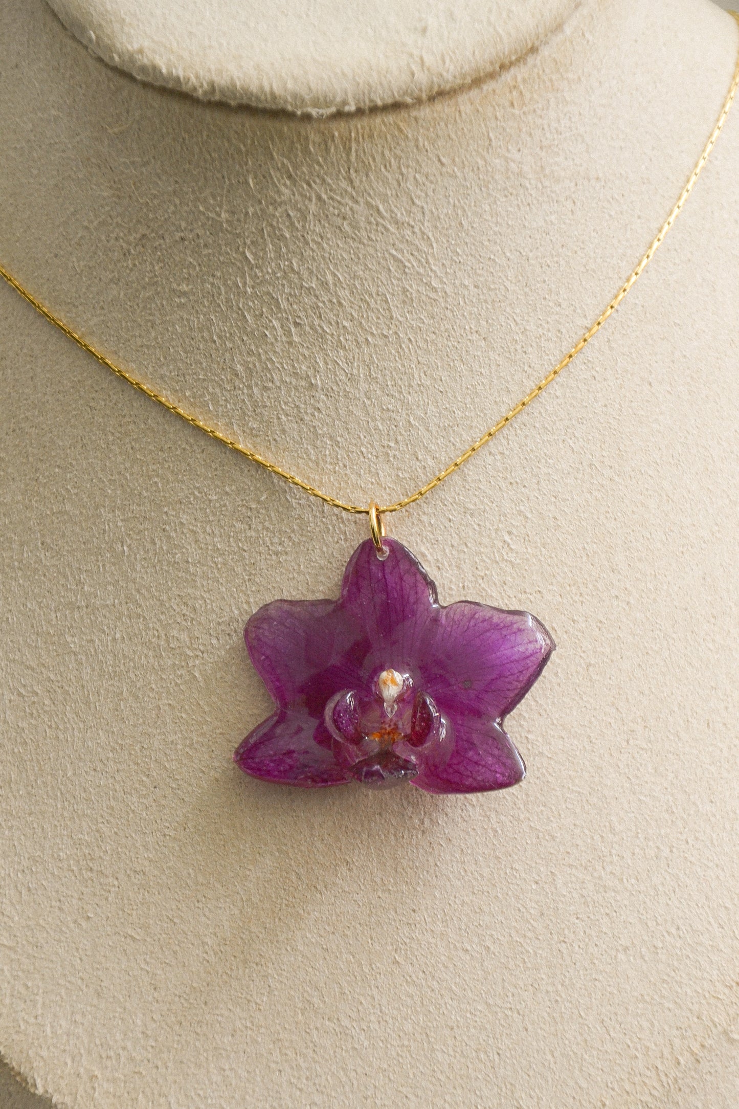 Orchid necklace