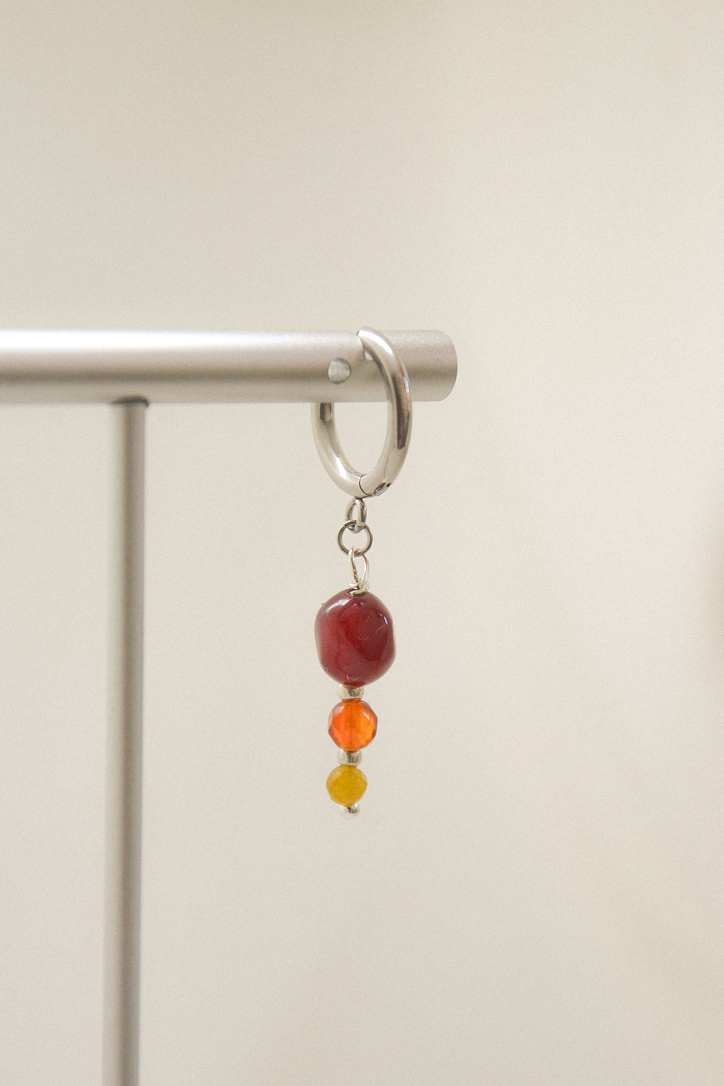 Crystal single earring