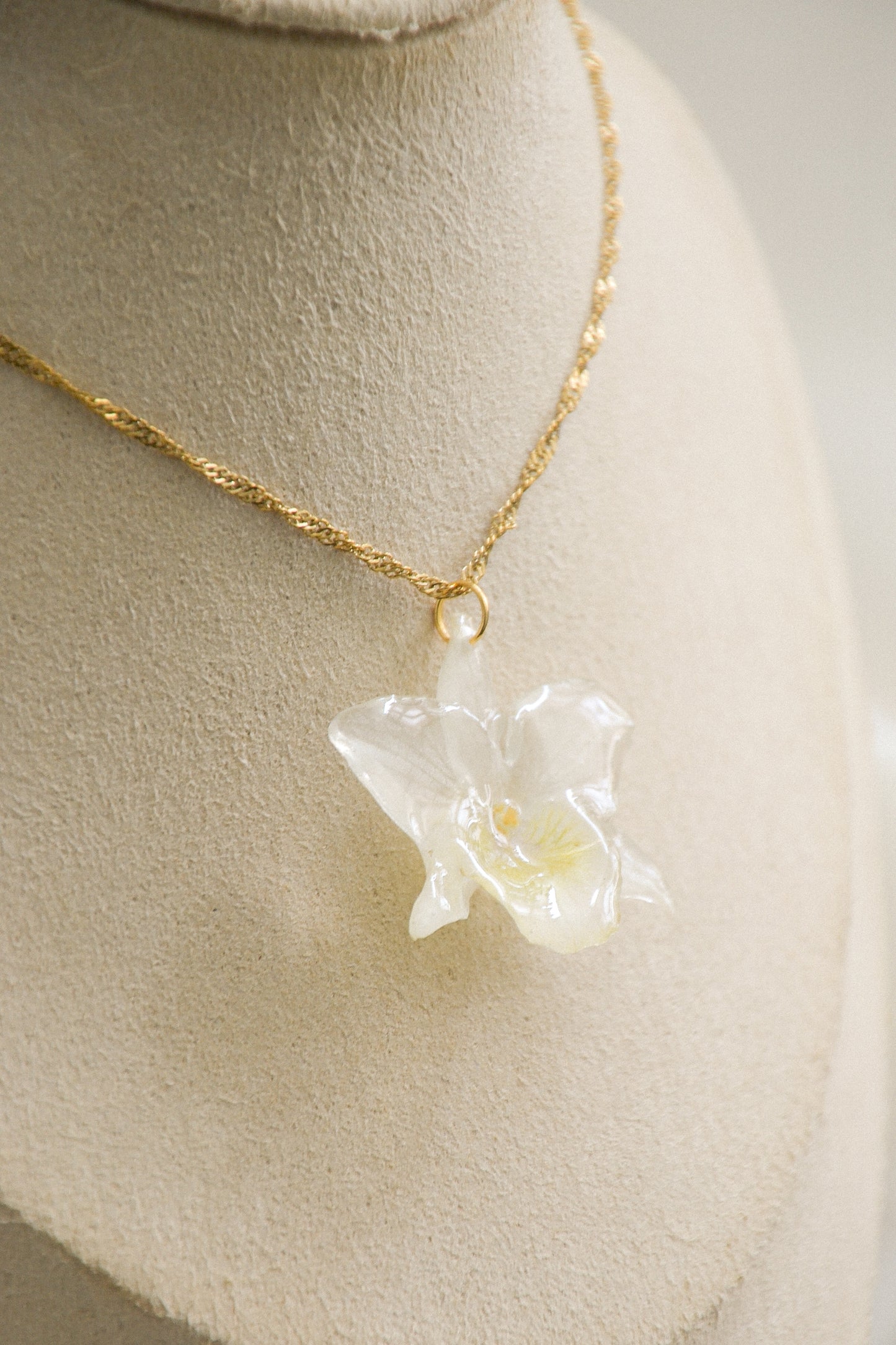 Orchid necklace
